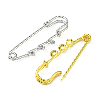 16Pcs 8 Style Stainless Steel Safety Pins Brooch Findings STAS-YW0001-37-1