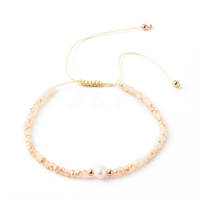Adjustable Nylon Thread Braided Bead Bracelets BJEW-JB06456-01-1