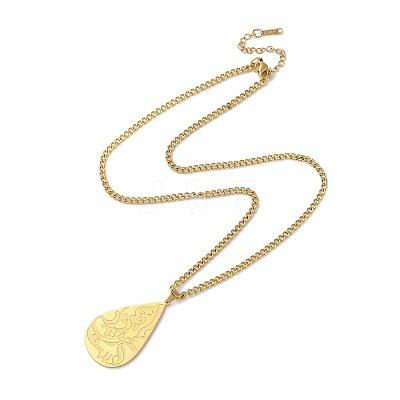 304 Stainless Steel Pendant Necklaces LS-NJEW-C017-01G-1