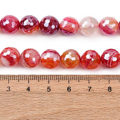 Natural Banded Agate Beads Strands G-B191-A01-10mm-1