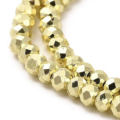 Electroplate Glass Beads Strands EGLA-D030-15B-03-1