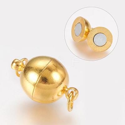 Brass Magnetic Clasps with Loops MC022-NFG-1