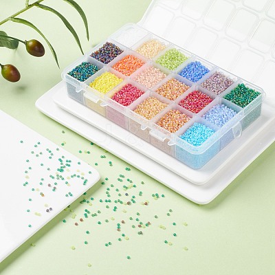 FGB 450G 18 Colors 12/0 Grade A Round Glass Seed Beads SEED-JP0012-04-2mm-1