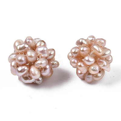 Round Natural Cultured Freshwater Pearl Beads PEAR-N020-04A-1