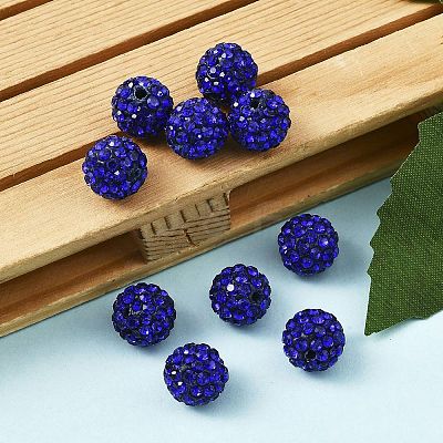 Pave Disco Ball Beads X-RB-A130-10mm-10-1
