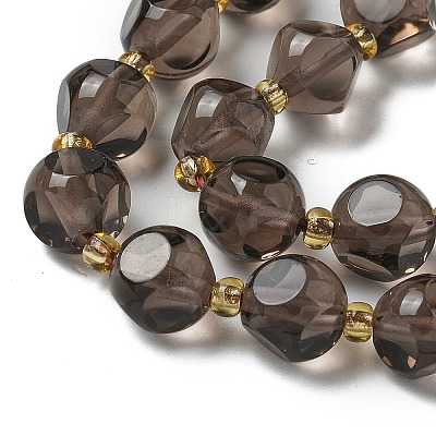 Natural Ice Obsidian Beads Strands G-K387-A09-02-1