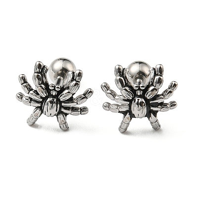304 Stainless Steel Stud Earrings EJEW-Z034-18AS-1