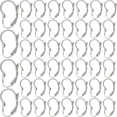 304 Stainless Steel Leverback Earring Findings STAS-SP0001-03A-1