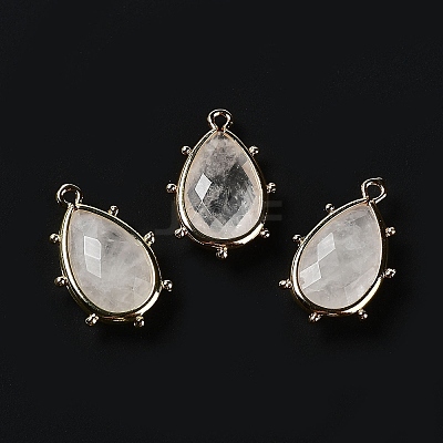 Natural Quartz Crystal Pendants G-B009-02G-N-1
