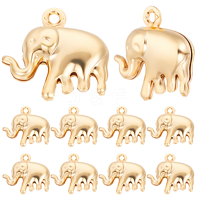 50Pcs Brass Pendants KK-BBC0015-16-1