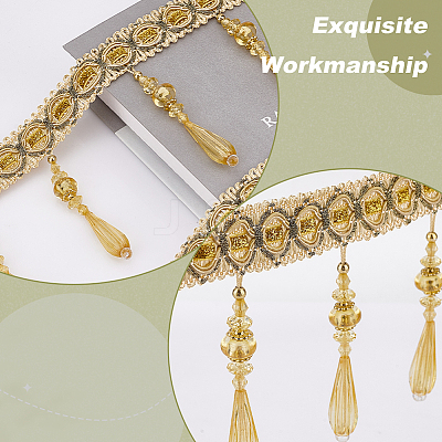 5.6~5.7M Polyester Fringe Lace Trims SRIB-GA0001-06-1