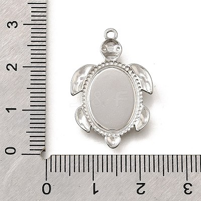 304 Stainless Steel Pendant Cabochon Settings STAS-C122-16A-P-1