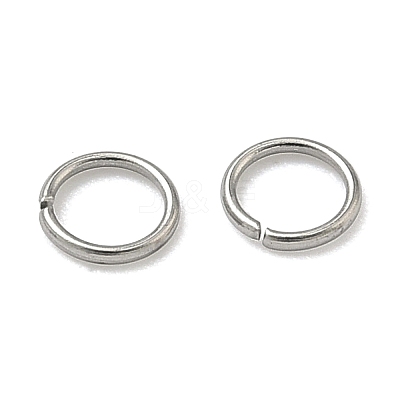 Tarnish Resistant 304 Stainless Steel Open Jump Rings STAS-M008-04A-1