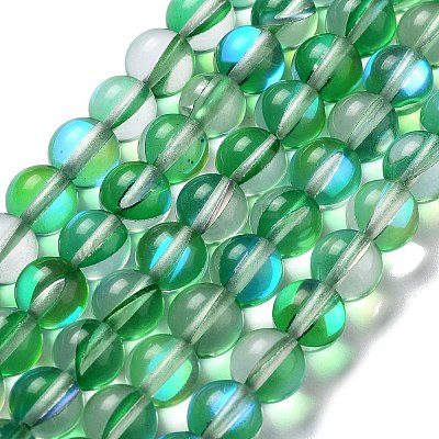 Synthetic Moonstone Beads Strands G-P528-J02-14-1