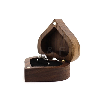 Heart Wooden Ring Storage Boxes PW-WG86876-01-1