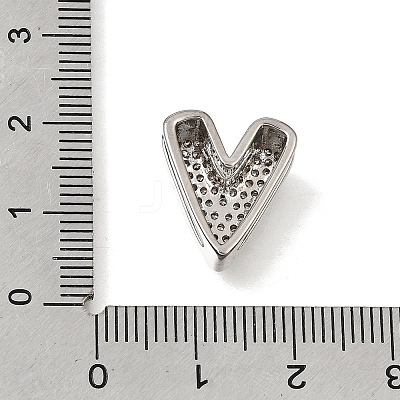 Brass Micro Pave Clear Cubic Zirconia Beads CU-CBAEEA8-16P-1