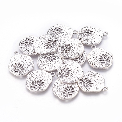 Tibetan Style Alloy Pendants TIBEP-A14120-AS-FF-1