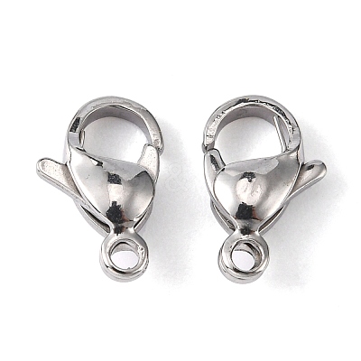 Tarnish Resistant 304 Stainless Steel Lobster Claw Clasps STAS-M262-01-11mm-1