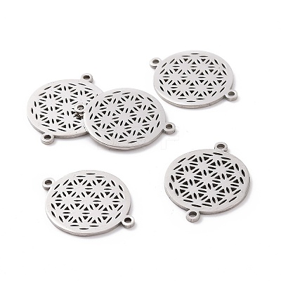 Non-Tarnish 201 Stainless Steel Sacred Geometric Links STAS-S105-JN900-1