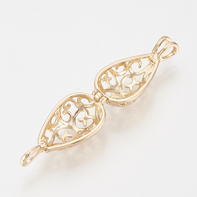 Brass Locket Pendants KK-Q748-071KC-1