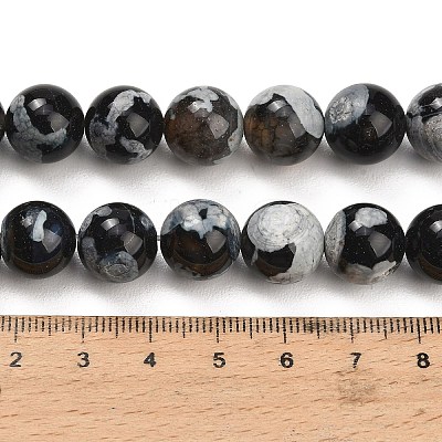 Natural Fire Crackle Agate(Dyed & Heated) Beads Strands G-K425-A09-12mm-1