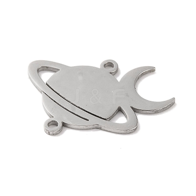 Tarnish Resistant 304 Stainless Steel Hollow Connector Charms STAS-Z069-04P-1