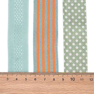 9 Yards 3 Styles Polyester Ribbon SRIB-A014-C01-1