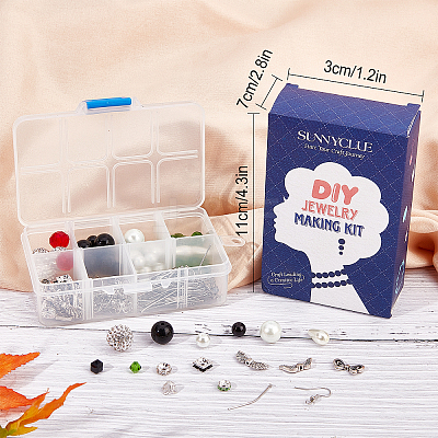 DIY Christmas Dangle Earring Making Kits DIY-SC0019-54-1