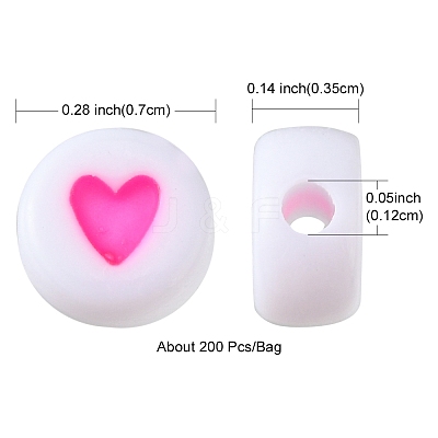 Opaque Acrylic Beads X2-MACR-N008-57F-1