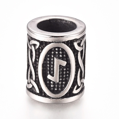 304 Stainless Steel European Beads OPDL-G010-07AS-02B-1