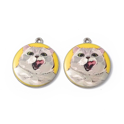Printed Alloy Pendants ENAM-P246-03P-03-1