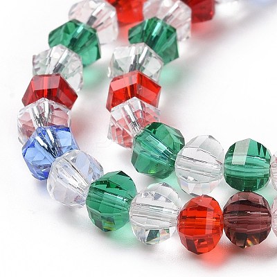 Transparent Glass Bead Strands GLAA-H018-05-1