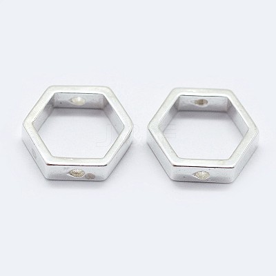 925 Sterling Silver Bead Frames STER-F036-12S-8.5x7.5-1