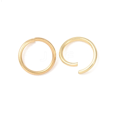 Brass Open Jump Rings KK-G604-08G-13-1