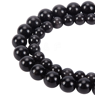 88Pcs 2Strands 2 Style Cat Eye Beads G-BC0001-13-1