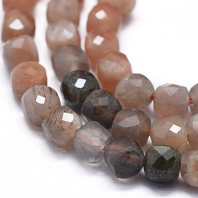 Natural Sunstone Beads  Strands G-D0013-30-1
