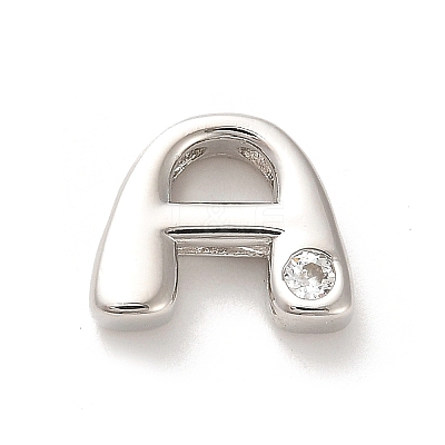 Rack Plating Brass Cubic Zirconia Beads KK-L210-008P-A-1