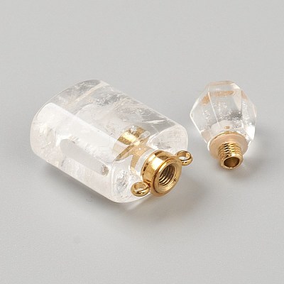 Natural Quartz Crystal Pendants G-H252-E07-1
