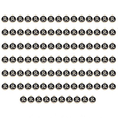 Golden Plated Enamel Alloy Charms ENAM-SZ0001-26B-R-1
