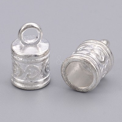 Tibetan Style Alloy Cord Ends TIBE-090-S-RS-1