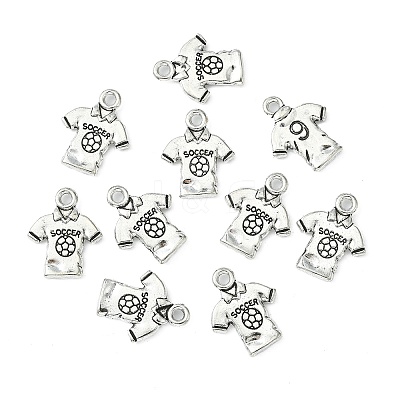 Tibetan Style Alloy T-Shirt Pendants EA8750Y-1