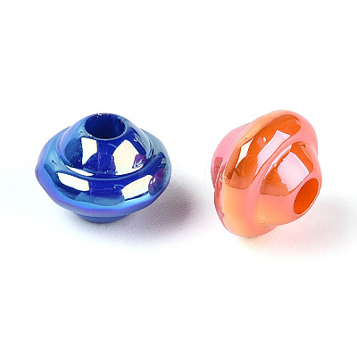 UV Plating Opaque Acrylic Beads OACR-N153-01-1