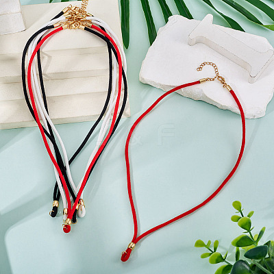 6Pcs 3 Colors 3MM Nylon Braided Cord Necklace Making AJEW-TA00058-1