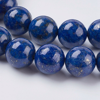 Natural Lapis Lazuli Beads Strands X-G-G423-10mm-A-1