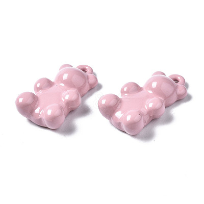 Spray Painted Alloy Pendants X-PALLOY-Q436-001D-NR-1