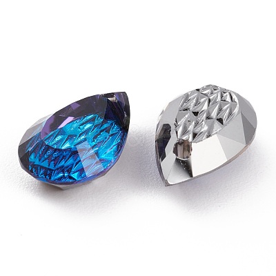 Embossed Glass Rhinestone Pendants GLAA-J101-05A-001BB-1