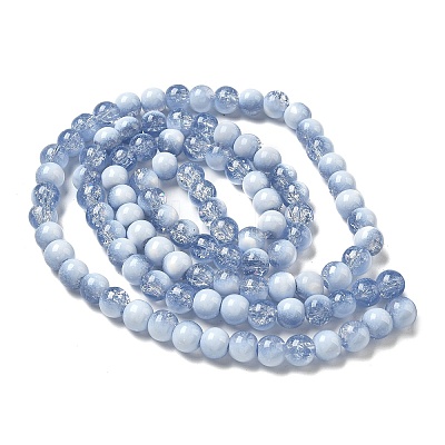 Crackle Glass Beads Strands GLAA-U001-8mm-14-1
