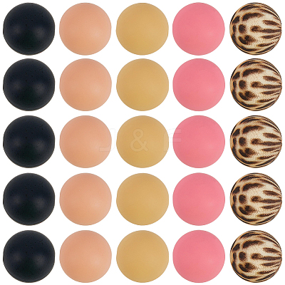 Round Silicone Focal Beads SIL-SP0001-16A-1