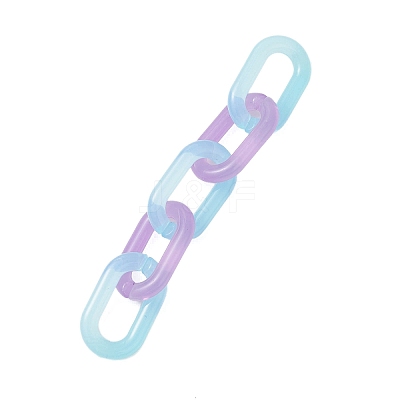 10Pcs Acrylic Handmade Cable Chains AJEW-JB01366-1
