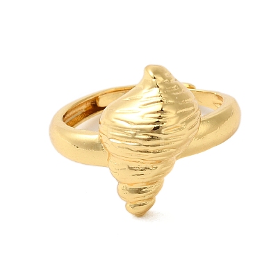 Brass Adjustable Rings for Women RJEW-A048-07G-1